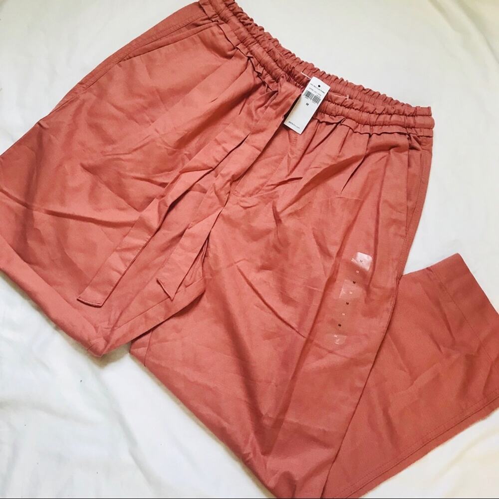 GAP Elastic Waist Loose Cropped Pants